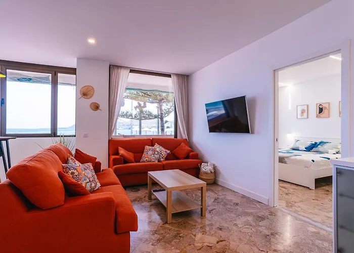 Canteras 1º Linea De Playa דירה *